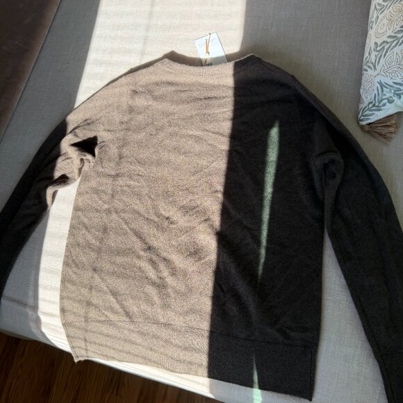 NWT Quince Mongolian Cashmere Cardigan Sweater Size Small in Brown - Picture 4 of 6